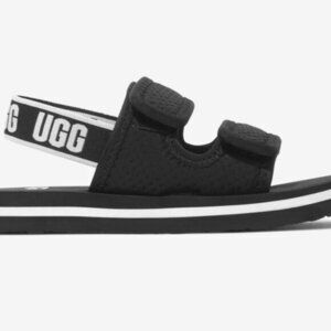 NEW‎ UGG Lennon Sling back Sandals Kids Size 5 Shoes Neoprene Adjustable NWT